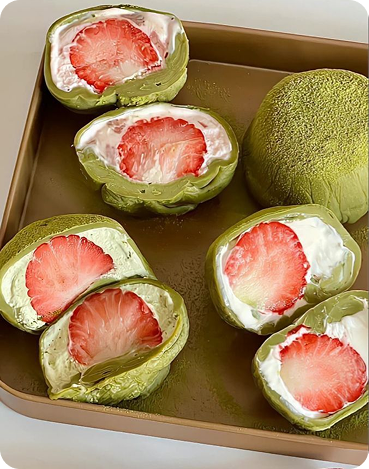 Decious Matcha Mochi from Pinterest, https://www.pinterest.com/pin/4574037116921282/ 